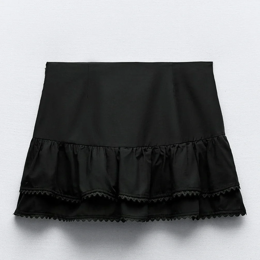 ZARA RUFFLED MINI SKIRT